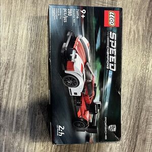 LEGO Speed Champions Porsche 911 in Black, Red, and White